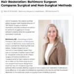 Plastic Surgeon in Baltimore Compares Surgical and Non-Surgical Hair Restoration